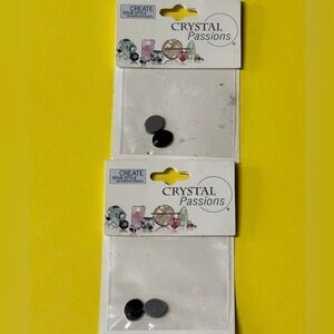 Crystal Passions Black Darkest Green Forest Flat Back